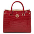 Croque - Croc print leather handbag